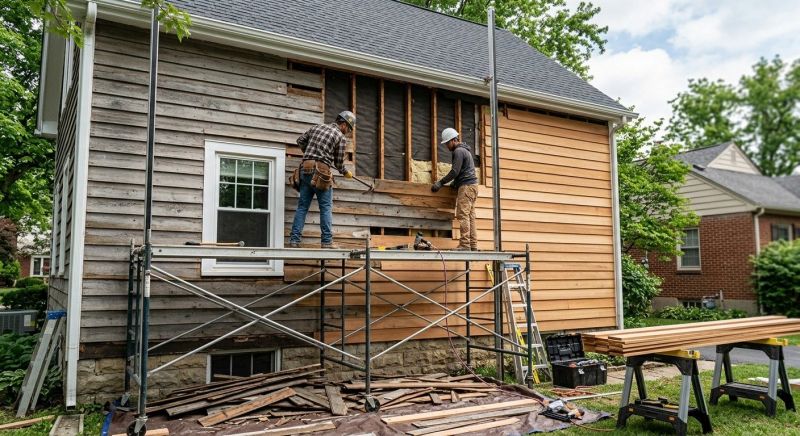 Wood Siding Replacement project example